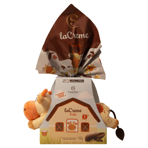 Ovo de P�scoa laCreme Kids ao Leite com Estojo 170g